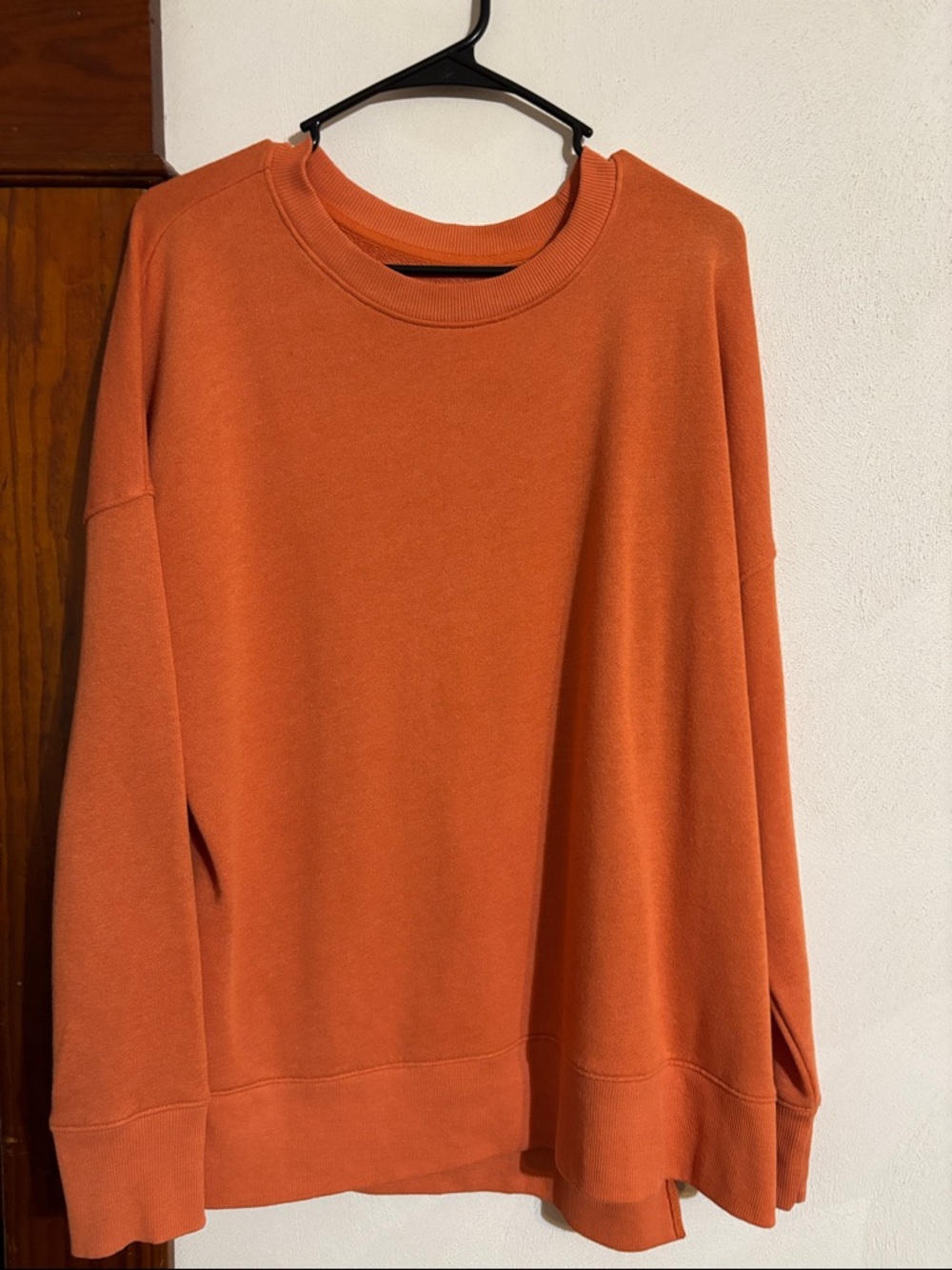 Time and Tru Orange Crewneck Sweatshirt